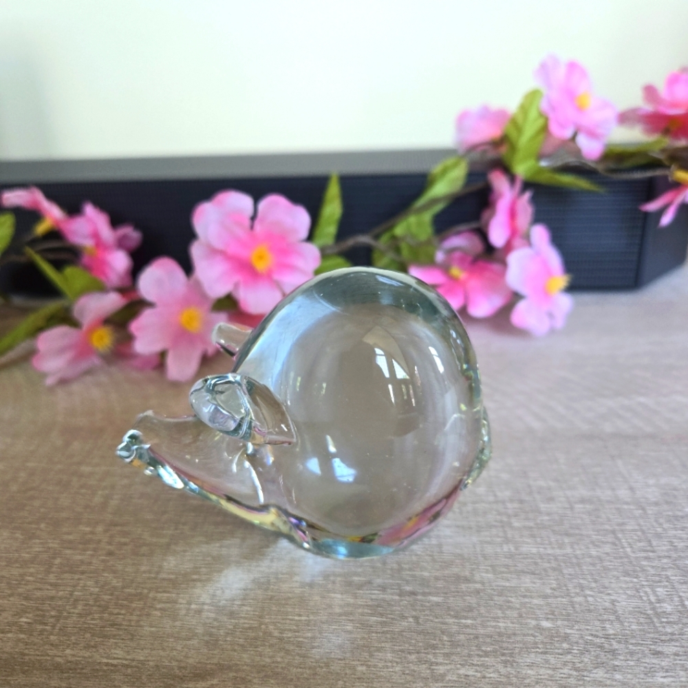Cute Little Solid Glass Piggy, Decorative